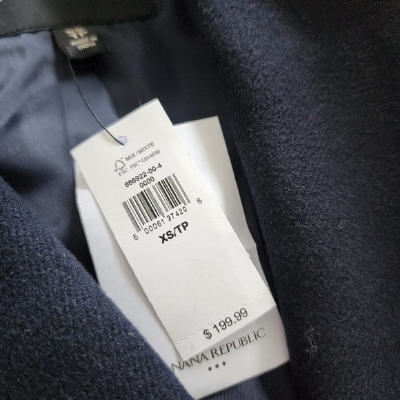 Banana Republic navy lined coat XS - Picture 6 of 6